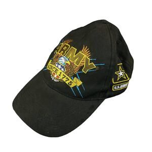US Army Black Cap Hat Adjustable Strap Back Army Since 1775 Collectible